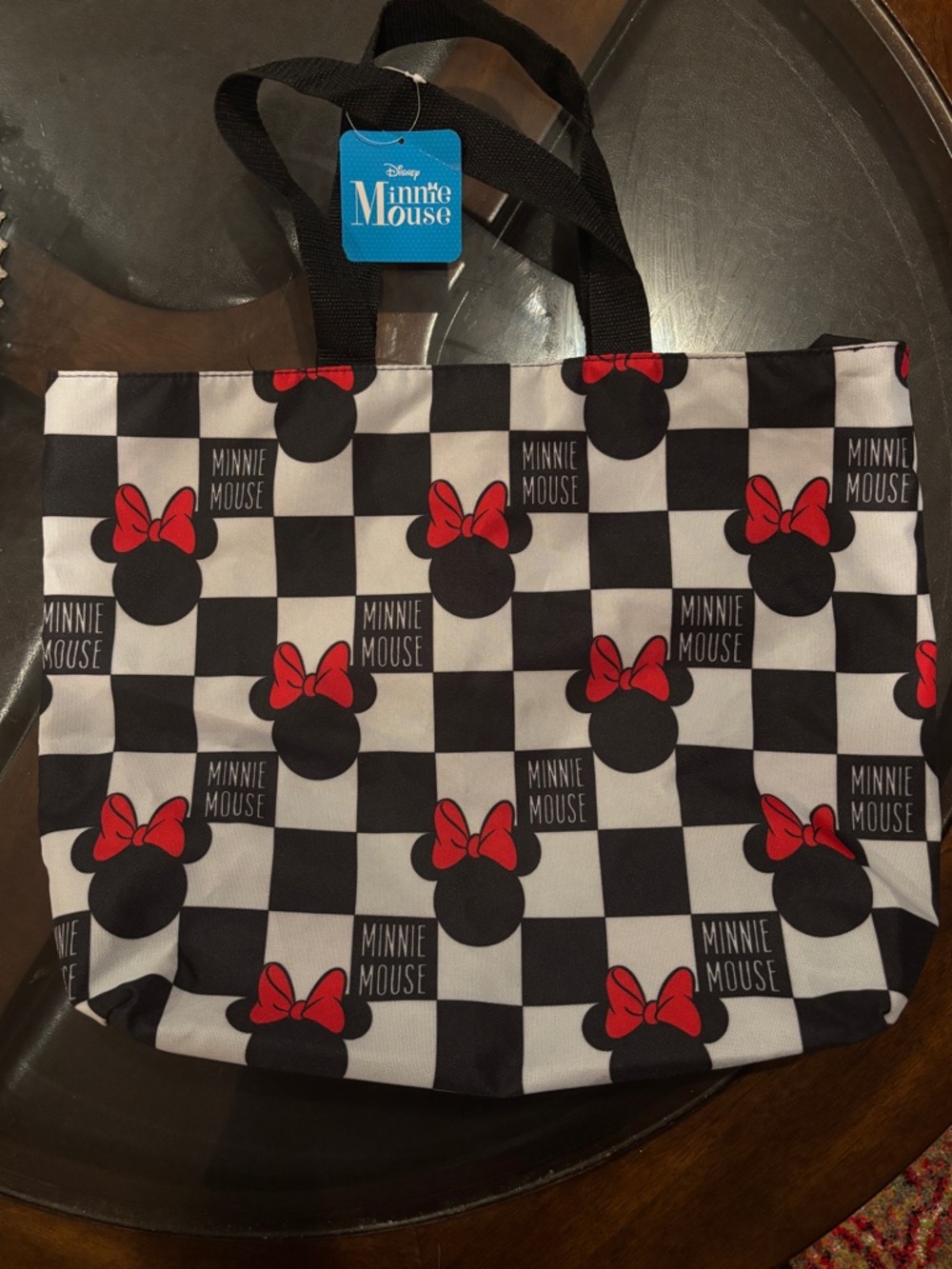 NWT Disney Minnie Mouse Checkered Tote Bag
